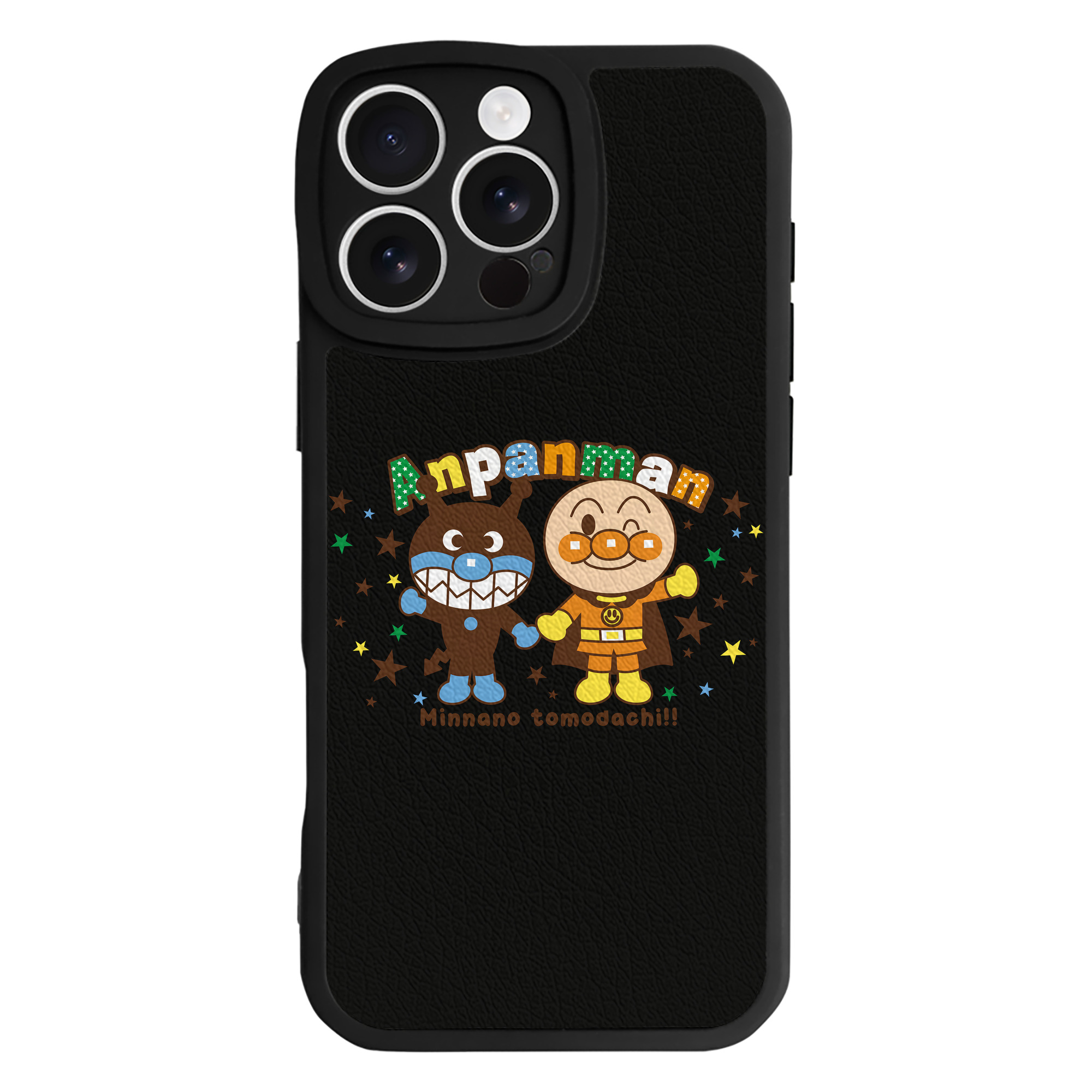 （画像用） アンパンマン Anpanman 【iPhone 16シリーズ対応】シリコンスマホケース（レザー調） 材質：シリコン